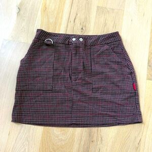 Pull&Bear Plaid mini skirt